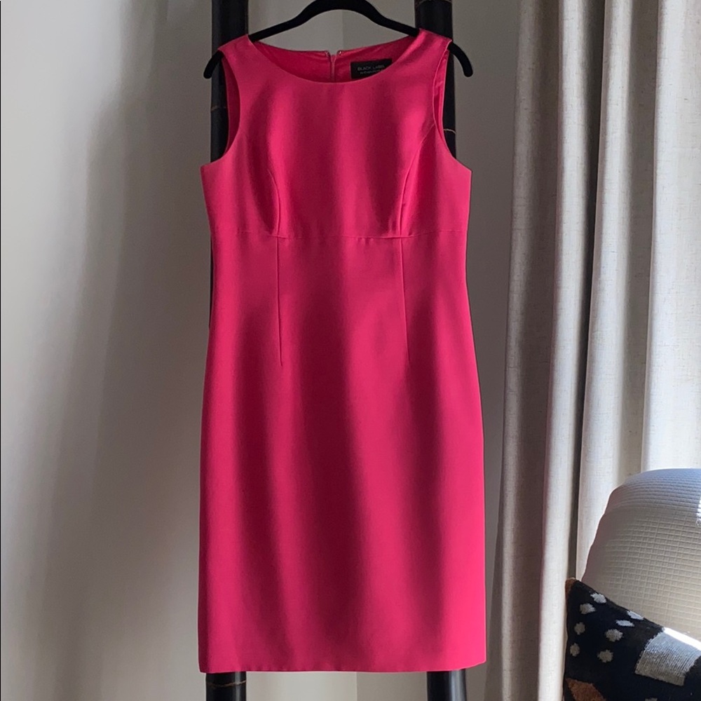 Evan Picone Pink Sheath Midi Dress